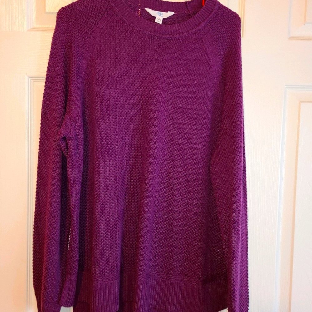 Time and tru purple sweater